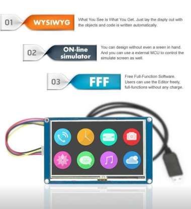 Nextion NX3224T028 2.8inch HMI LCD Display ModuleNextion NX3224T028 2.