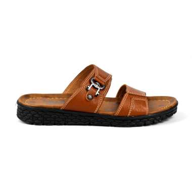 Working Sendal Kasual Ban 2 Motif Bahan Tebal e R-32 Size 39-43 39 Tan