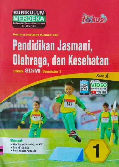 Buku LKS FOKUS SINDUNATA SD/MI Kelas 1 Merdeka Ganjil 2024/2025 - Original PJOK