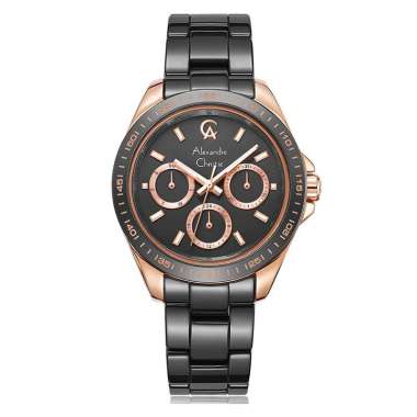 Jam Tangan Alexandre Christie AC2B08 Keramik Rosegold 36mm Garansi Resmi International