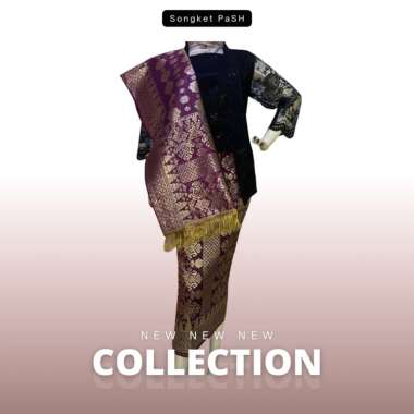 Songket Pash - Songket Palembang Atbm Motif Cantik Manis Gold Berbagai Macam Motif Dan Warna - Songk