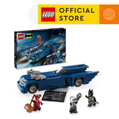 LEGO Super Heroes 76274 Batman with the Batmobile vs. Harley Quinn and Mr. Freeze (435 Pieces), Buil