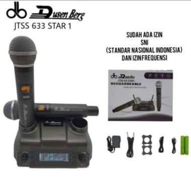 Mic Wireless DUSENBERG JTSS 633 STAR 1 Original Microphone Garansi
