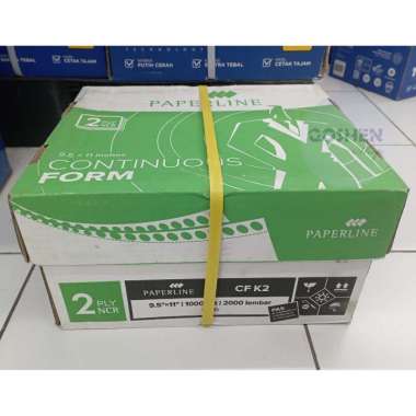Continuous Form 2 Ply PAPERLINE K2 Putih Kertas Komputer CF K2