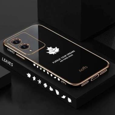 Aoffs Case Maple Vivo Y17s Softcase Plating Vivo Y17s Hitam
