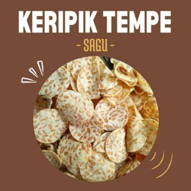 Keripik Tempe Sagu Bulat Original 500 gram Termurah Terenak