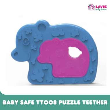 Baby Safe TT008 Puzzle Teether-gigitan bayi Biruungu