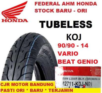 Ban TUBLES FEDERAL HONDA AHM 90/90 ring 14 Ban BELAKANG Motor VARIO