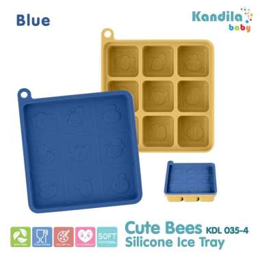 Kandila Baby Cute Bees Silicone Ice Tray Blue
