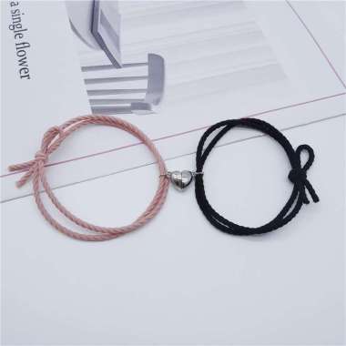 Raja Import G5277 (2PCS) Gelang Couple Magnet Love / Gelang Couple Pria Wanita / Gelang Fashion Kore