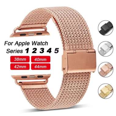 tali jam tangan stainless loop 22mm samsung strap apple watch iwatch rose gold - 22mm
