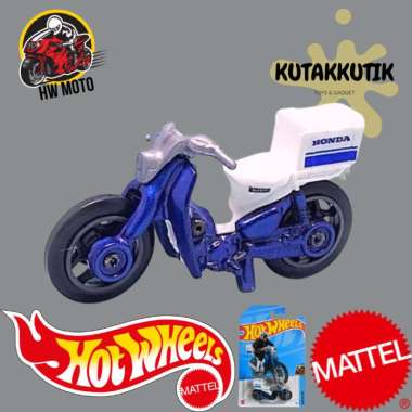 Hotwheels Motor Honda Super Cub Custom Biru Lot P 2023 HW Moto