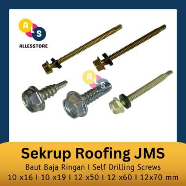 Sekrup Roofing JMS/Baut Baja Ringan/Baut Ruping/Sekrup Ruping PER PCS 10 x 16 mm