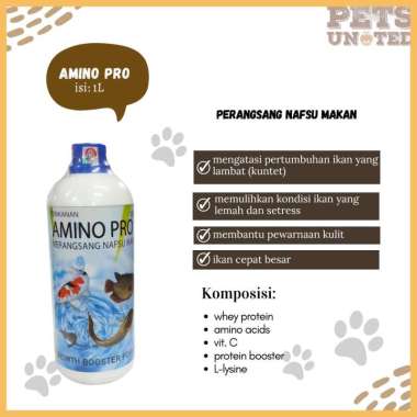 Amino Pro Liquid - Vitamin Penambah Nafsu Makan Ikan Dengan Asam Amino 1 Liter