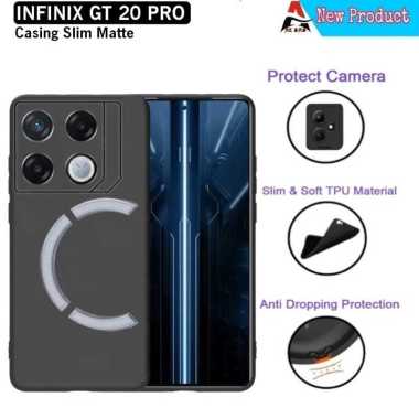 Casing INFINIX GT 20 PRO Softcase Black Matte Premium Ultra Slim Case