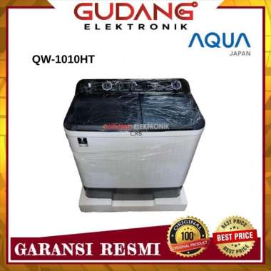 MESIN CUCI AQUA 10 KG QW1010HT MESIN CUCI 2 TABUNG AQUA QW 1010HT -