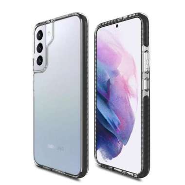 Case Hybrid TRANSPARAN CASING SAMSUNG S23 23PLUS 23ULTRA PLUS ULTRA S23PLUS TR+BLACK