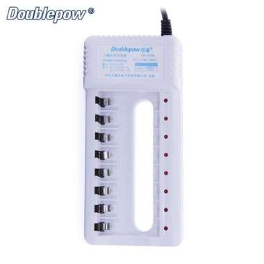 Charger Baterai 8 Slot AA AAA Ni Putih