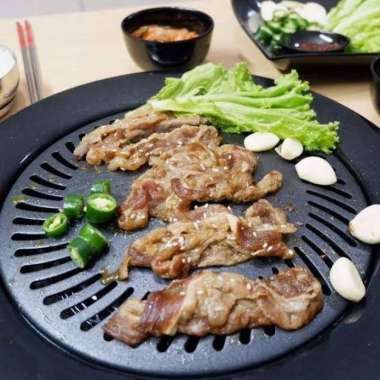 BBQ Grill Pan Bulat | Wajan Teflon |Besi Panggangan BBQ Merk BMW Tebal