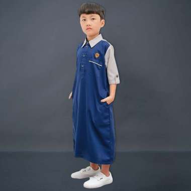 Kawan Muslim - Jubah Gamis Anak Laki-Laki Remaja Lengan Pendek Putih Umur 1 Sampai 14 Tahun Kombinas