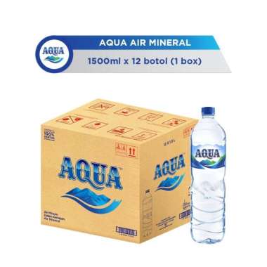Aqua Air Mineral Botol 1500ml dus isi 12pcs
