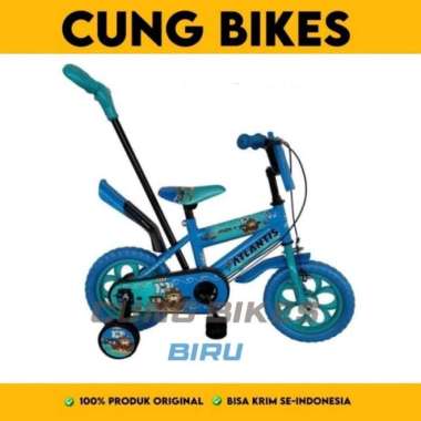 Sepeda Anak BMX 12 Inch Trendy stir dorongan BANPOMPA-BIRU