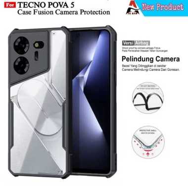 Casing TECNO POVA 5 PRO Softcase Shockproff Camera Protection Transparan TECNO POVA 5