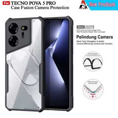 Casing TECNO POVA 5 PRO Softcase Shockproff Camera Protection Transparan TECNO POVA 5 PRO