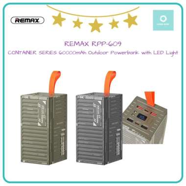 REMAX RPP-609 - CONTAINER SERIES 60000mAh Outdoor Powerbank with LED Light Green