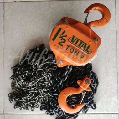 Takel 1.5ton VITAL / Chain Block 1,5ton Vital / Katrol 1 1/2ton VITAL 5meter