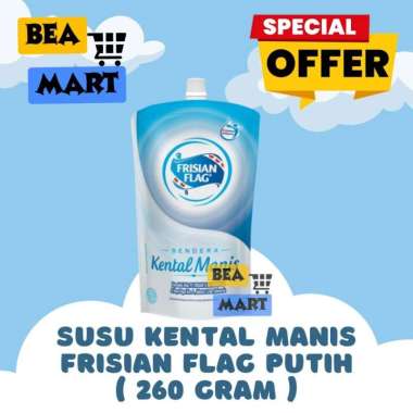 Susu Bendera Putih 260 gr | SKM Susu Kental Manis Frisian Flag Kemasan Ekonomis 260 gr