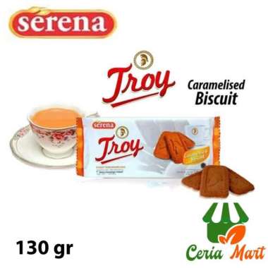 Biskuit Karamel Serena Troy 130gr Caramelised Biscuit / Crackers