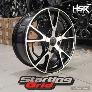 Velg HSR R17 Untuk Mobil Innova, Voxy, Mazda3, Terios, Civic, Camry - Pelek tipe Eximius black gloss