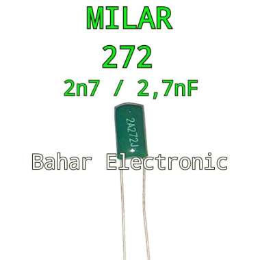 2pcs Kapasitor Milar 272 2n7 2,7nF 100V