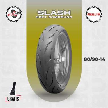 Ban Motor Matic SOFT COMPOUND SWALLOW SLASH 80/90 Ring 14 Tubeless