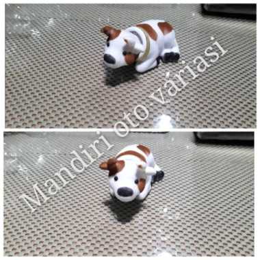 Boneka pajangan dashboard boneka goyang murah motif sapi kecil coklat Terbaik