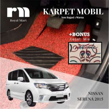KARPET MOBIL-NISSAN SERENA 2015 NON BAGASI 1 WARNA BLACK