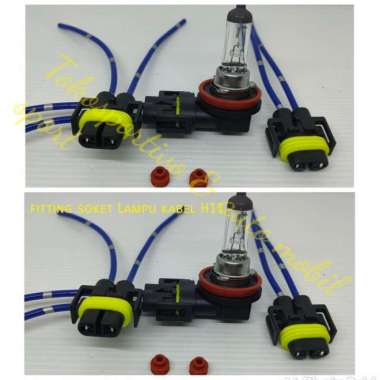 Soket kabel Lampu foglamp kabut H11 H16 socket fitting rumah h11 h16 Terbaik