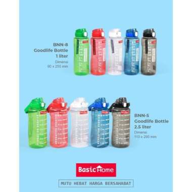 BASIC HOME LION STAR BNN-5 GOODLIFE BOTTLE BOTOL AIR MOTIVASI 2000 ML TANPA BUBBLE
