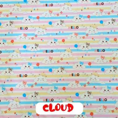 Kasur Ayunan Kain dan Rotan dilengkapi Bantal Bayi Bahan Dacron Empuk Halus Motif Karakter Lucu kasu