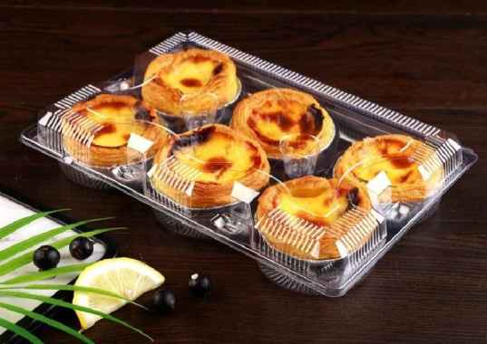 10pcs - mika egg tart mika pie kotak mika kue box kue mini 6Lubang