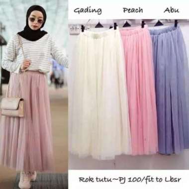 Rok Tutu Dewasa Panjang - dasty marun