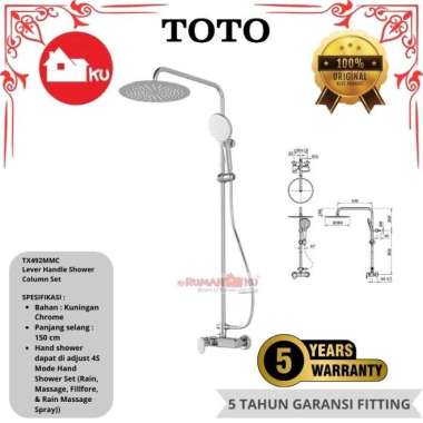 Shower Column Set TOTO TX492MMC Shower Set Panas Dingin