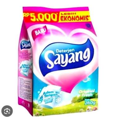 Detergent Sayang 260 gr kemasan sachet Sayang Original