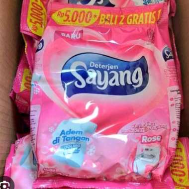 Detergent Sayang 260 gr kemasan sachet Sayang Rose