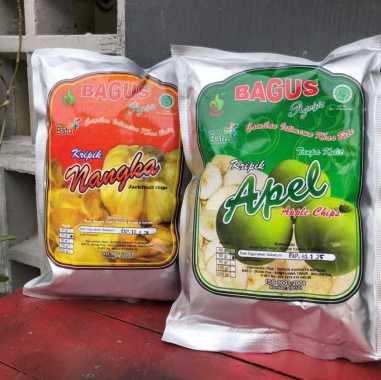Keripik BAGUS buah APEL / NANGKA kota malang 50 gram kripik nangka