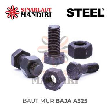Baut Mur Baja A325 / BM Baja 7/8 x 2.1/2