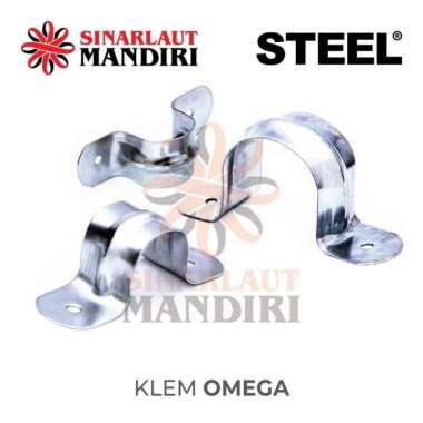 Klem Omega Besi / Clamp Omega 1.1/4" Tebal