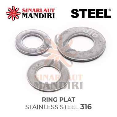Ring Plat Stainless Steel 316 / Plate Washer M22 (7/8)