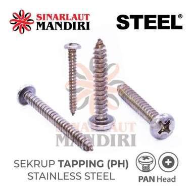 Sekrup Tapping Stainless Steel / Tapping Screw SS HPL PH+ 10x3